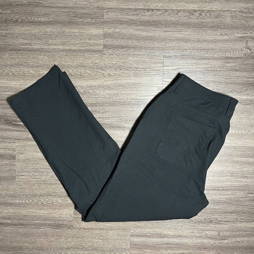 Proof Huckberry ARC 5-Pocket Pants Men's 36x32 Black Straight Stretch DWR EUC